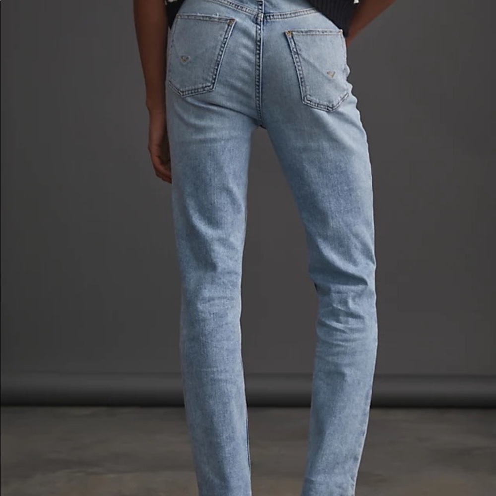 ✨ Anthropologie Hudson Holly Cropped Straight Jeans Sz 32 - Picture 2 of 6